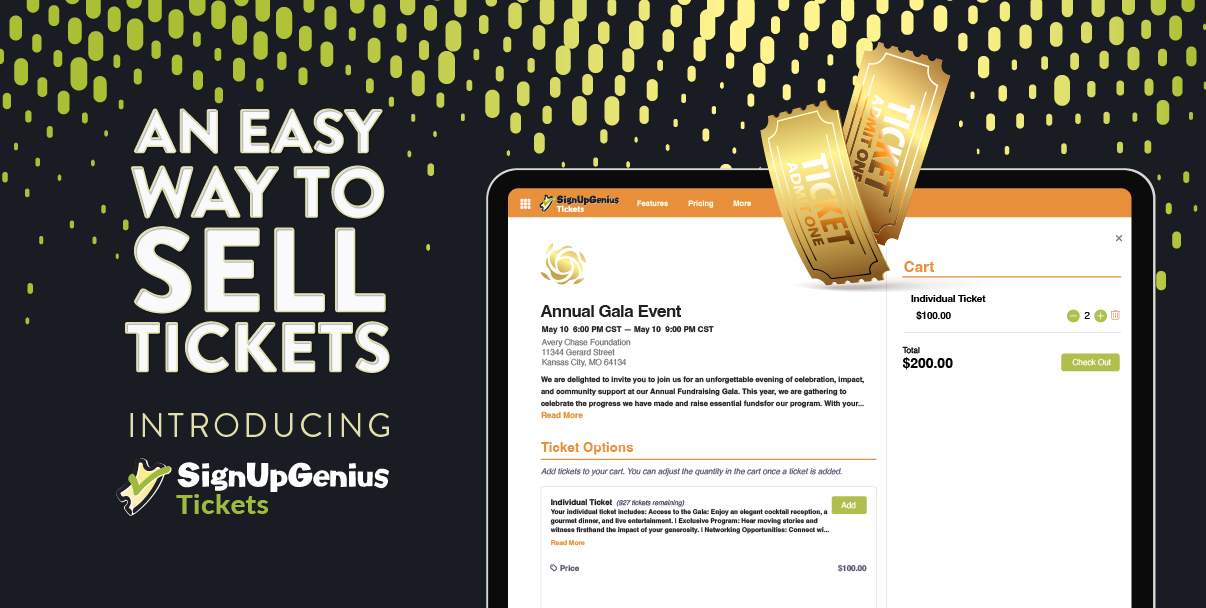 Introducing: SignUpGenius Tickets